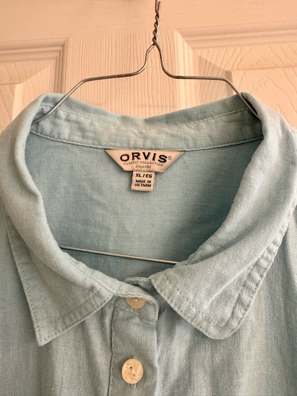 Orvis Light Blue Button-Down Shirt - Picture 4 of 9